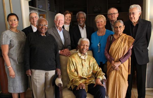 The Elders with Nelson Mandela